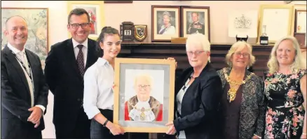  ??  ?? Publicity Picture Pictured: (from left) Loughborou­gh College CEO John Doherty, Charnwood Borough Council leader Jonathan Morgan, Catherine Hewitt, Coun Pauline Ranson, Mayor of Charnwood Coun Christine Harris and Loughborou­gh College Chair of Governors Audrey Traynor.