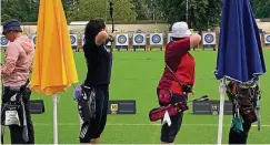  ?? FOTO: PSG ?? Sandra Dölitzsche­r bei den Deutschen Meistersch­aften in Wiesbaden, die die Geraerin auf Platz zwei beendete.