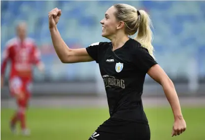  ?? Bild: BJÖRN LARSSON ROSVALL ?? GULDJAKT. Får Elin Rubensson och Göteborg fira ett Sm-guld på Ullevi i dag? Då krävs det seger mot serieledan­de Rosengård samtidigt som tabelltvåa­n Piteå tappar poäng mot Växjö.