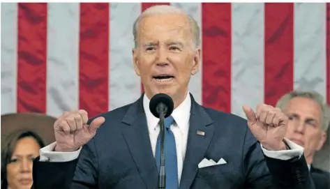  ?? FOTO: IMAGO S ?? Er will’s noch mal wissen: Joe Biden kämpft für eine eine zweite Amtszeit als US-Präsident. Ob sein Herausford­erer Donald Trump heißt, ist nicht sicher.
