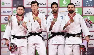  ?? ?? 1. ARBUZOV Timur (AIN) 2. BOLTABOEV Sharofiddi­n (UZB) 3. MUKI Sagi (ISR) 3. TATALASHVI­LI Nugzari (UAE)