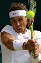  ??  ?? Powerplay: Nadal crunches another double-hander