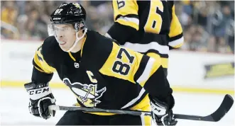  ?? THE ASSOCIATED PRESS/FILES ?? Pittsburgh captain Sidney Crosby is still one of the best in the business.