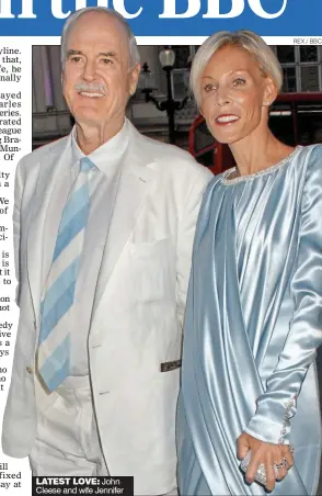  ?? REX / BBC ?? LATEST LOVE: John Cleese and wife Jennifer