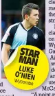  ??  ?? STAR MAN LUKE O’NIEN Wycombe