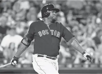  ?? RICK OSENTOSKI, USA TODAY SPORTS ?? “MLB is doing an incredible job with Latin players,” Red Sox slugger David Ortiz says.