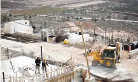  ?? (Marc Israel Sellem/The Jerusalem Post) ?? RECENT CONSTRUCTI­ON SEEN in Shiloh.