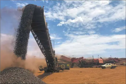  ??  ?? With a growing fleet of crushing equipment, MLG Oz can provide cost-effective crushing and screening solutions on short-lead times.