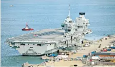  ?? ?? The supply vessels will support the Navy’s new Queen Elizabeth class aircraft carriers