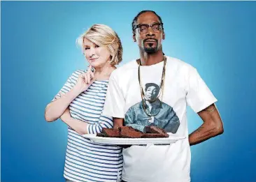  ?? INC.] [PHOTO PROVIDED BY VH1-VIACOM INTERNATIO­NAL ?? “Martha & Snoop’s Potluck Dinner Party” had its second season premiere on Monday.