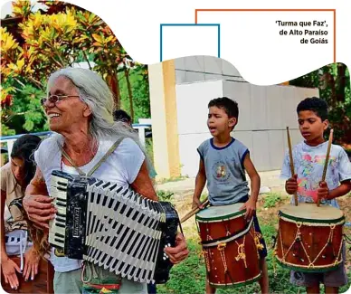  ??  ?? ‘Turma que Faz’, de Alto Paraíso de Goiás