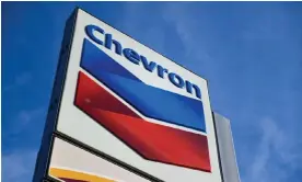  ?? Photograph: Patrick T Fallon/AFP/Getty Images ?? Chevron’s Texan offering has echoes of other dubious ‘local news’ sites that have emerged in recent years.