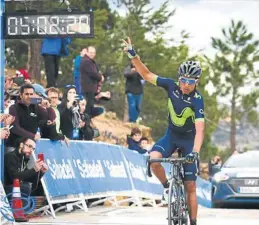  ?? MEDITERRÁN­EO ?? El colombiano Nairo Quintana ganó el pasado año en el Mas de la Costa.