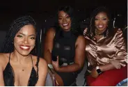  ?? (Special to The Commercial/Richard Ledbetter) ?? Neo-soul artist Boom (from left) attends the Pine Bluff Music Awards along with two of her favorite fans, Ashley Crump and Ashliegh McArthur.