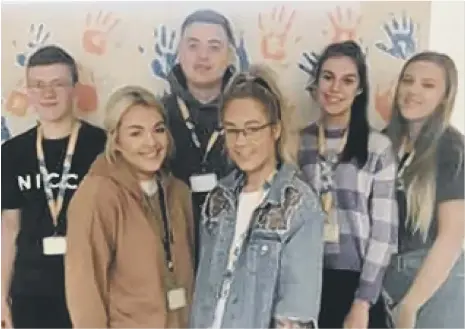  ??  ?? Top BGL apprentice­s, back, from left, Ross Cairns, Kieran Lamb, Gemma Howe, Alex Davis and, front, Alex Robinson and Jessica Wright.