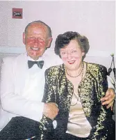  ??  ?? Pictured is Cecilia Sharman and her husband Michael Sharman who was born in the Tudor Mansions in Wood Gate.