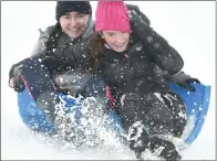  ??  ?? Hannah O’Regan and Louise Lyons enjoying the fun.