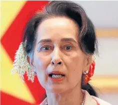  ?? ?? Aung San Suu Kyi is being held at an unknown location.