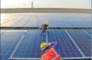  ?? REUTERS/FILE ?? Solar tariffs in India are as low as ₹2.65 per kWh