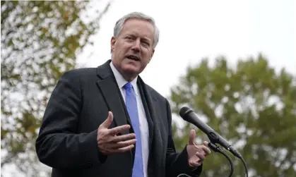  ?? ?? Mark Meadows in Washington DC in October 2020. Photograph: Patrick Semansky/AP