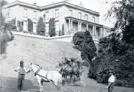 ??  ?? Ashburne House in 1872, as seen from what is now Backhouse Park.