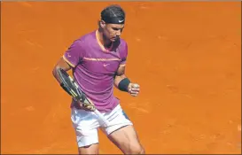  ?? FOTO: EFE ?? Rafa Nadal llega en buen momento a París y quiere luchar por su 10º Roland Garros