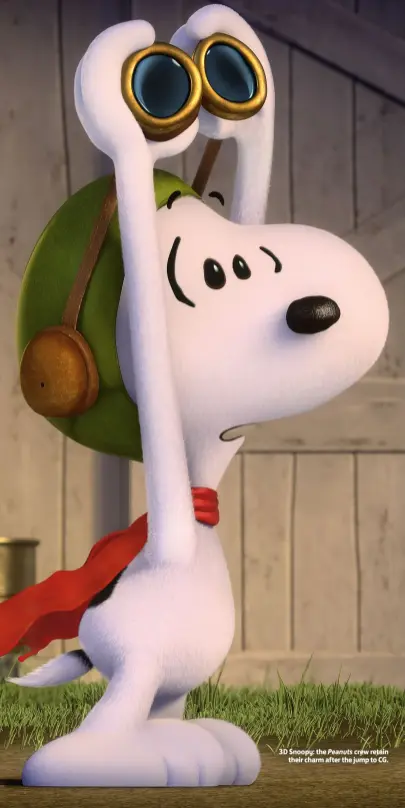  ??  ?? 3D Snoopy: the Peanuts crew retain
their charm after the jump to CG.