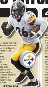  ??  ?? LE’VEON BELL