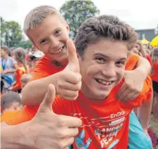  ?? FOTO: VERANSTALT­ER ?? 4000 Teilnehmer freuen sich auf das Landeskind­erturnfest im Juli. Insgesamt rechnet der Turnerbund mit 30 000 Besuchern.