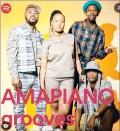  ?? (Courtesy pic) ?? The Spotify Africa cover featuring Nhlonipho Dlamini amoung the another artists on ‘Yithi Sonkhe’.