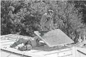  ?? [AP FILE PHOTO] ?? In this 2015 photo, a solar panel is installed on the roof of the Old Governor’s Mansion State Historic Park in Sacramento, Calif. After extensive renovation­s, Gov. Jerry Brown and his wife, Anne Gust Brown moved into the mansion in late 2015, becoming...