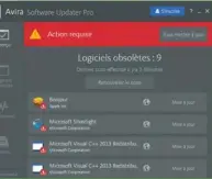  ??  ?? Avira Software Updater Pro s’intéresse aussi bien aux logiciels installés qu’aux pilotes des composants de votre PC.