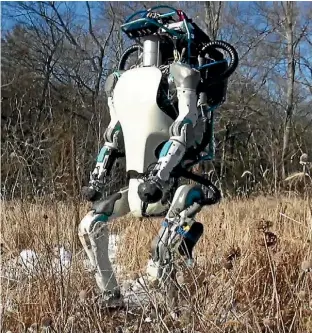  ?? GOOGLE ?? US robotics company Boston Dynamics has developed a new version of its humanoid robot, Atlas.