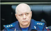  ?? RUSSIAN DEFENSE MINISTRY PRESS SERVICE VIA THE ASSOCIATED PRESS ?? Gen. Igor Korobov, the head of Russia’s controvers­ial GRU spy agency, died on Wednesday.