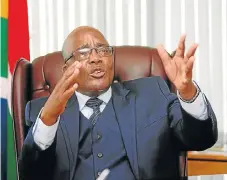  ?? /File picture ?? Options: Health Minister Aaron Motsoaledi may call on the military to distribute medicine amid a strike that is crippling drug dispensing.