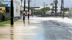  ?? JAYMIN MCGUIRE ?? Northland businesses flooded by Cyclone Gabrielle – such as those on Whanga¯rei’s Commerce St – will be able to apply for support.