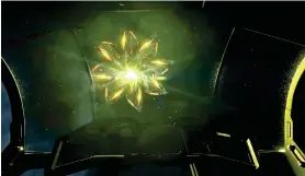  ??  ?? Above Back on 5 Jan, Commander DP Sayre became the first Elite Dangerous player to make contact with an alien race – this is the Thargoids ship that was spotted.