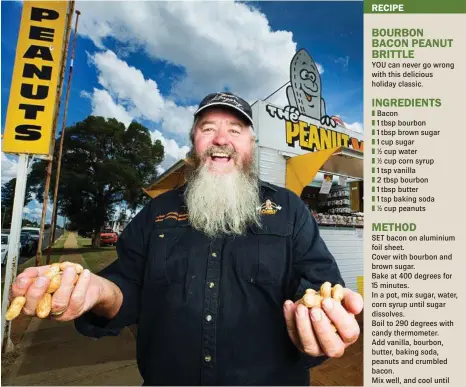  ?? PHOTOS: LACHIE MILLARD ?? HALF A CENTURY: Former Peanut Farmer Rob Patch who owns the Kingaroy Peanut Van which is this year celebratin­g its 50th anniversar­y.