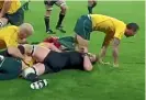  ??  ?? Quade Cooper knees Richie McCaw in the head in 2011.