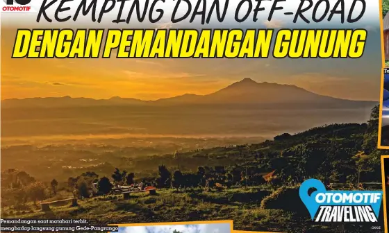  ?? OKKIE ?? Pemandanga­n saat matahari terbit, menghadap langsung gunung Gede-pangrango
Tersedia villa dengan biaya Rp2,5 juta per malam