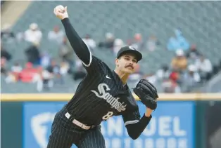  ?? JOSE M. OSORIO/CHICAGO TRIBUNE ?? Dylan Cease throws against the Angels at Guaranteed Rate Field on May 2.