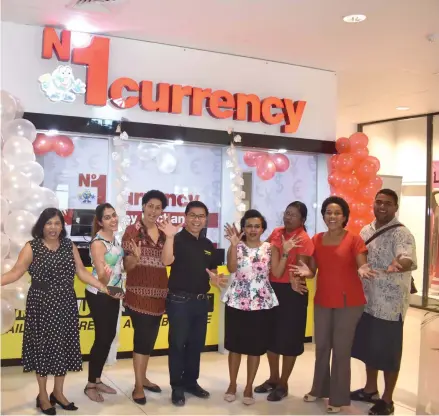  ?? Photo: Waisea Nasokia. ?? Fexco Fiji Limited trading as No.1 currency opened another a at the Lautoka TappooCity mall yesterday.