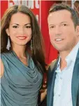  ??  ?? Lothar Matthäus mit seiner fünften Ehe‰ frau, der Russin Anastasia Klimko.