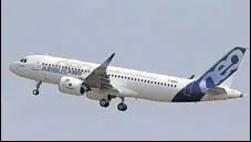  ?? REUTERS ?? Airbus A320neo planes using P&amp;W engines operated by Indigo and Goair have had glitches since their induction in early 2016.