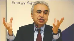  ?? Michel Euler / the asociat ed press files ?? According to Fatih Birol, the Internatio­nal Energy Agency’s executive director, “I see solar becoming the new king of the world’s electricit­y markets.”