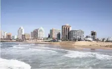  ?? | LEON LESTRADE/African News Agency (ANA) ?? DURBAN’S beachfront.