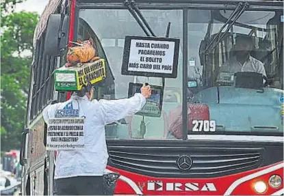  ?? (ANTONIO CARRIZO) ?? Tarifa. El nuevo costo del pasaje se aplicará para los primeros días de la semana entrante.