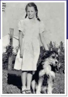  ??  ?? FOUR-LEGGED FRIEND: Aged ten with a dog called Rex