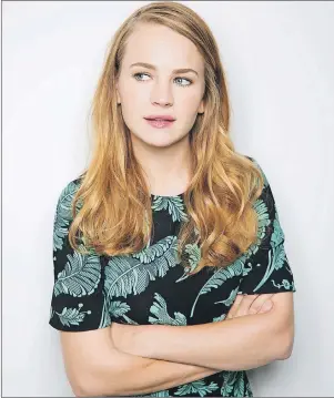 ?? AP PHOTO ?? Actress Britt Robertson poses last month for a portrait in New York to promote her Netflix series, “Girlboss”.