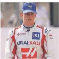  ?? FOTO: DPA ?? Mick Schumacher vom Haas-F1-Team an der Rennstreck­e in Sakhir.